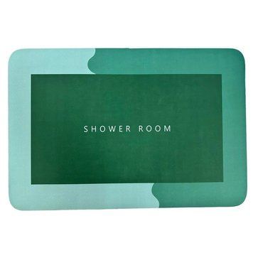 Килимок суперпоглинальний для ванної кімнати Shower Room 40 х 60 см Прямокутний Зелений GRE4060 фото