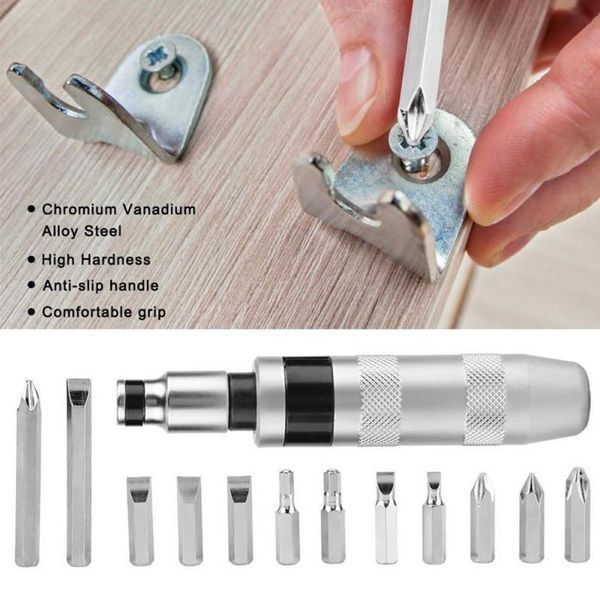 Набір ударних викруток Impact Screwdriver Set набір інструментів NSET130 фото