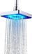 Лійка насадка для душу з LED-підсвіткою RGB світлодіодна, квадратна 150 мм LED Shower head AND XL-902 XL902  фото 4