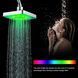 Лійка насадка для душу з LED-підсвіткою RGB світлодіодна, квадратна 150 мм LED Shower head AND XL-902 XL902  фото 2