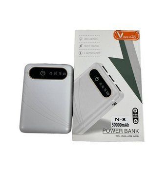 Power Bank Viaking 50000 mAh N-8 для телефона та портативної техніки Білий NWHI88 фото