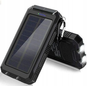 POWER BANK D003 на 30000 mAh і 2 USB із сонячною панеллю ND003 фото