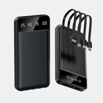 Повербанк KT T51X 50000mAh з набором зарядних кабелів Чорний BLACKT51X фото