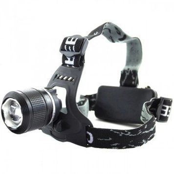Налобний ліхтар LED T6 з вбудованим акумулятором 2*18650 Bailong BL-2199-T6 чорний BL2199 фото