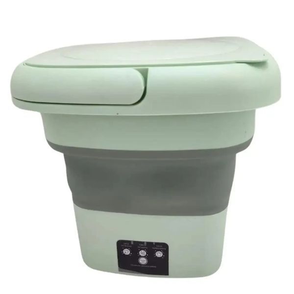 УЦЕНКА! Портативна складна пральна машина Mini Folding Washing Machine 11 л, з функцією віджиму (Погане пакування 3420) MF3420 фото