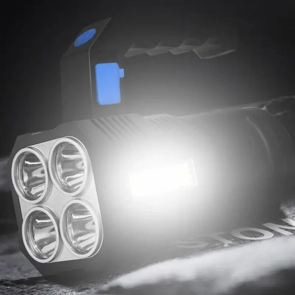 Світлодіодний ручний переносний ліхтар LF-S09 USB/Рожевий ліхтар на акумуляторі  LFS09 фото