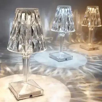 УЦІНКА! Декоративний LED світильник нічник Diamond light Діамант (Плохе паковання 3037) 3234 фото