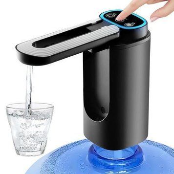 Дозатор для води автоматичний насос для пляшок з водою з USB-зарядкою чорний XL-1286 XL1286 фото