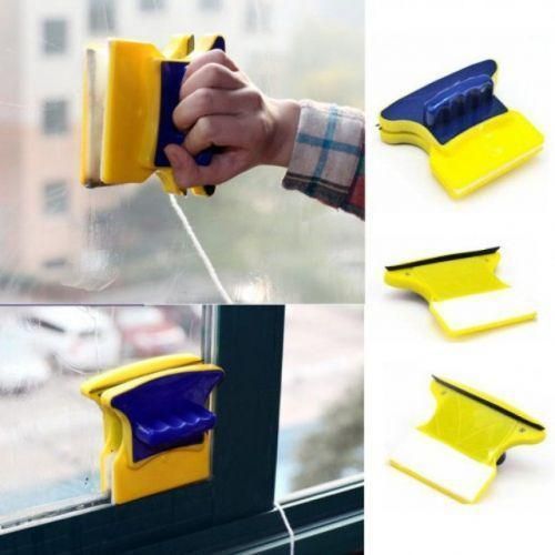 Магнітна щітка для миття вікон із двох сторін Glass Wiper Window Wizard, щітка для вікон, миття вікон 1148290761 фото
