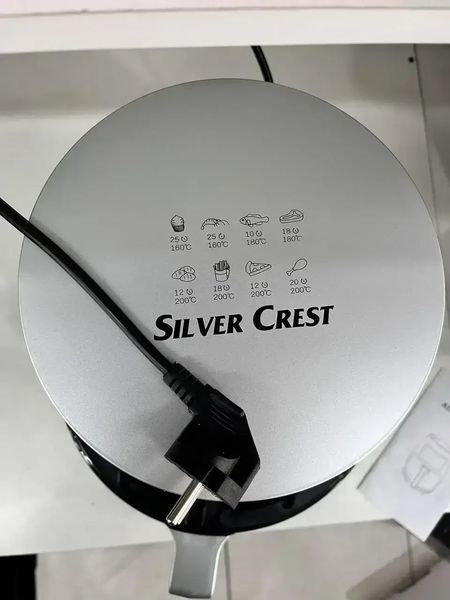 УЦІНКА! Аерофритюрниця цифрова безоливна фритюрниця 6 літрів SILVER CREST S-18 2400W (Плохе паковання 3453) S3453 фото