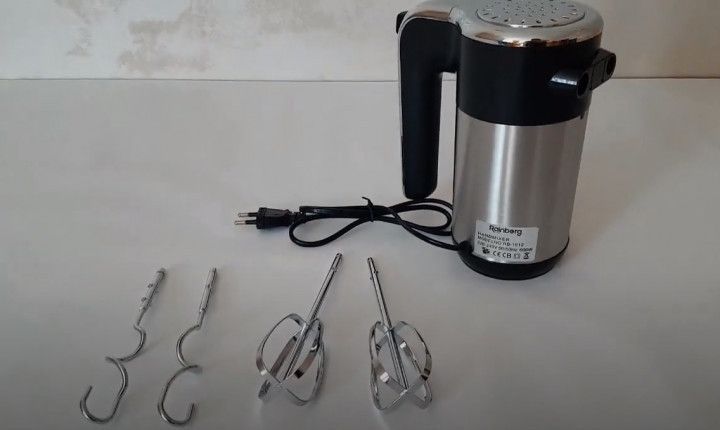 Міксер ручний 5 швидкостей 600 Вт Rainberg RB-1012  RB-1012 фото