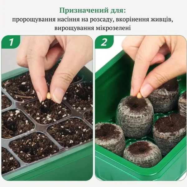 Мінішатник для вирощування насіння розсади з регулюванням вологості PAR12 фото