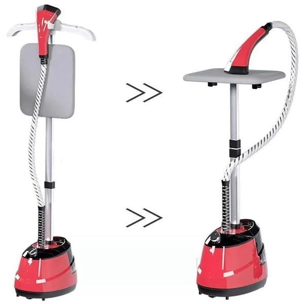 Відпарювач вертикальний для одягу Garment Steamer 2000W Червоний Паровий прас для всіх типів тканини GS200 фото
