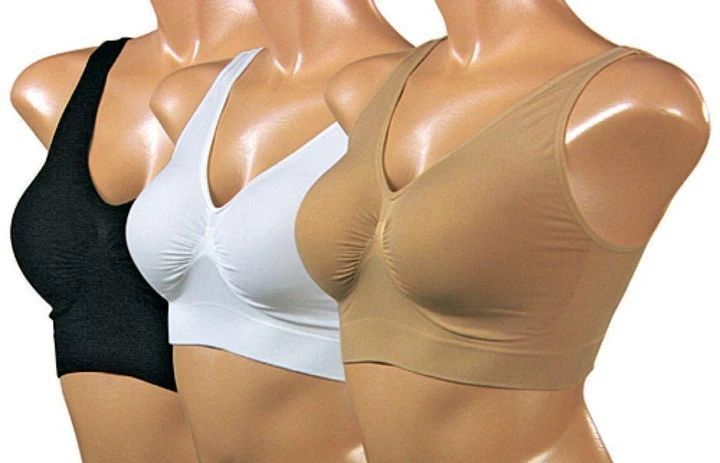 Ahh Bra комплект із 3 штук (Розмір XXXL) безшовних бюстгальтерів, коригувальний бюстгальтер ах бра BRM13 фото