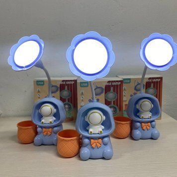 Дитяча настільна акумуляторна LED-лампа 3in1 Rabbit BLUE RAB31 фото