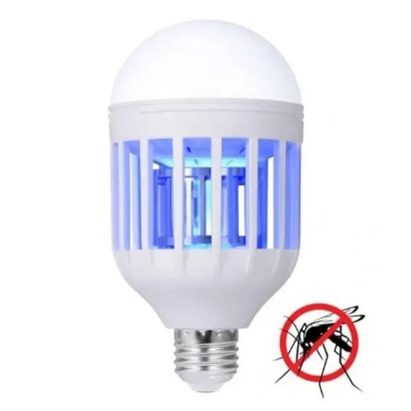 Лампочка відлякувач від комарів ZappLight AND LY-577, світлодіодна лампа знищувач комах LY577 фото