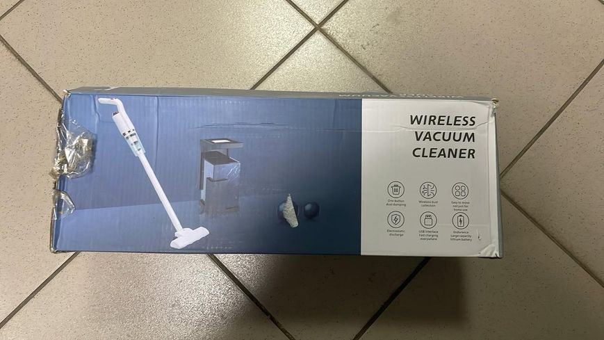 УЦІНКА! Акумуляторний пилосос без мішка Vacuum Cleaner 2000mAh 120 Вт (Плохе паковання 3539) 3539 фото