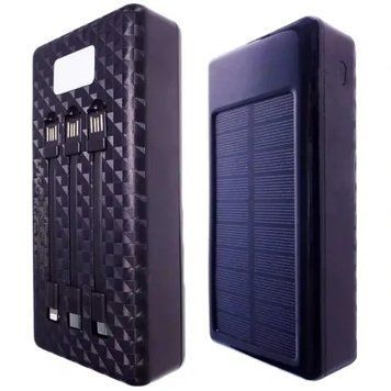 Потужний портативний Powerbank UKC 8058 Solar Charger 60 000MAh, із сонячною панеллю, кабелями та ліхтариком UKC8058  фото