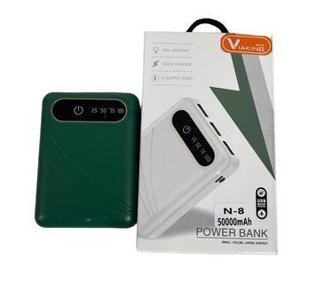 Зарядний пристрій Power Bank Viaking 50000 mAh N-8 Зелений NGRE88 фото