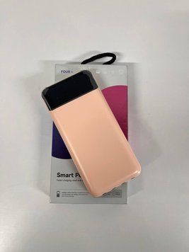 Повербанк із вбудованими кабелями KT T51X 10000mAh Персиковий PEACHT51X фото