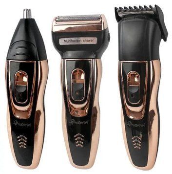 Набір для стриження Gemei GM 595 Hair Trimmer  електробритва, тример із насадками Джемей GM595 фото
