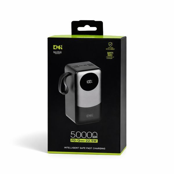 Power Bank 50000 мА&middot;год з 22,5 Вт PD, 4 USB-портами та цифровим дисплеєм KPG502 фото