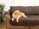Двостороння накидка на диван Couch Coat коричневого кольору Чохол для меблів водонепроникний COAT170 фото 2