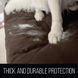 Двостороння накидка на диван Couch Coat коричневого кольору Чохол для меблів водонепроникний COAT170 фото 8