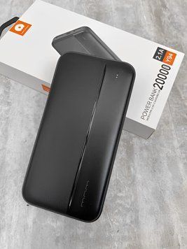 Потужний PowerBank WUW Y94 20000 mAh / Портативний зовнішній акумулятор чорний WUWY94  фото